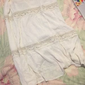 Cream mossimo maxi skirt